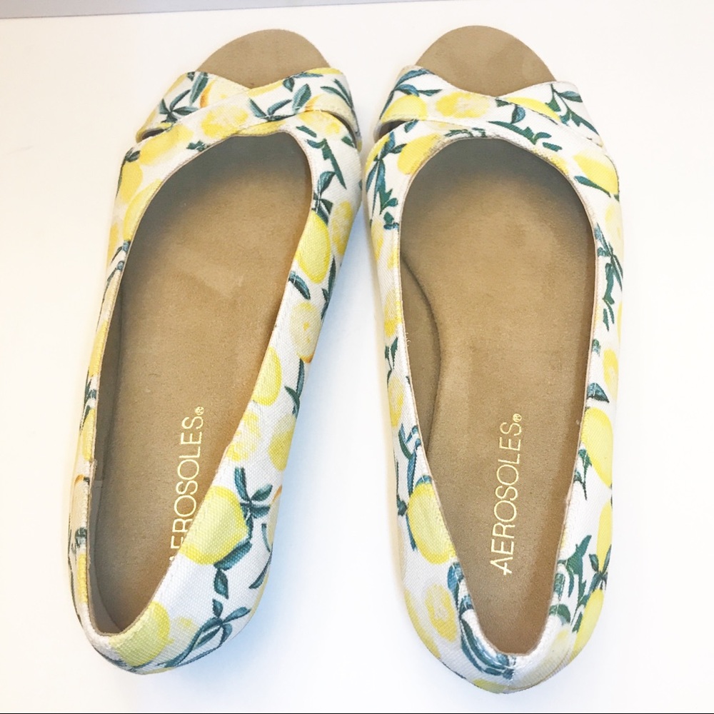 Aerosols Lemon Wedge Sandals